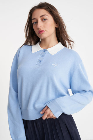 FIELD RUGBY KNIT CLUB BLUE