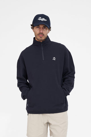 CLUB 1/4 ZIP FLEECE NAVY
