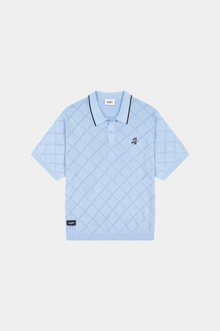 TRUE KNIT POLO ICE BLUE