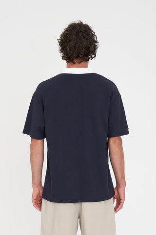 PAR LINE SS POLO NAVY/CHALK