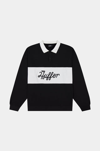 PAR LINE LS POLO BLACK/CHALK