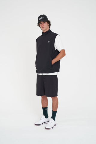 TECH 1/4 ZIP VEST BLACK