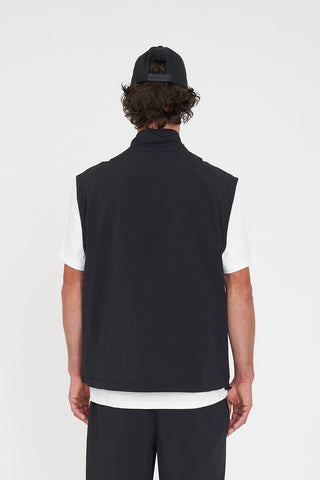 TECH 1/4 ZIP VEST BLACK