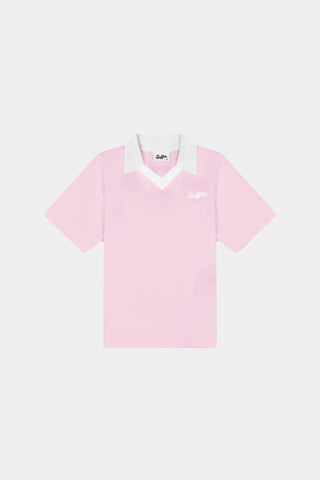 WOMENS BIRDIE SS POLO/PAR 97 PETAL