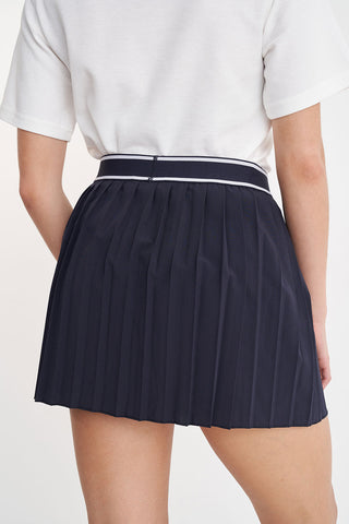 BIRDIE PLEATED GOLF SKORT NAVY
