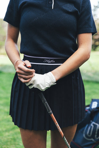 BIRDIE PLEATED GOLF SKORT NAVY